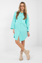 Vestito camicia versatile in cotone elasticizzato - ALBA