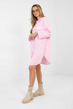 Vestito camicia versatile in cotone elasticizzato - ALBA