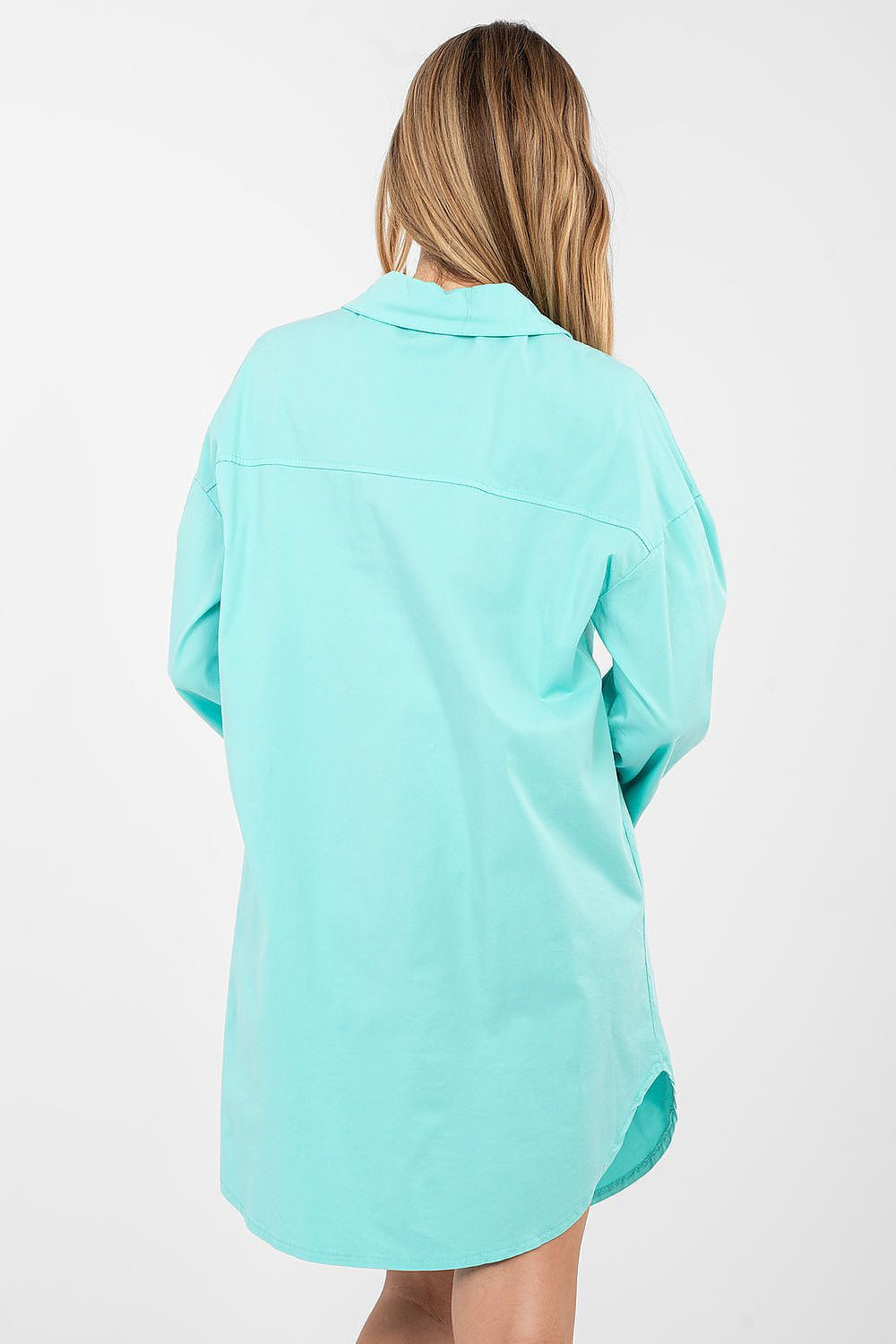Vestito camicia versatile in cotone elasticizzato - ALBA