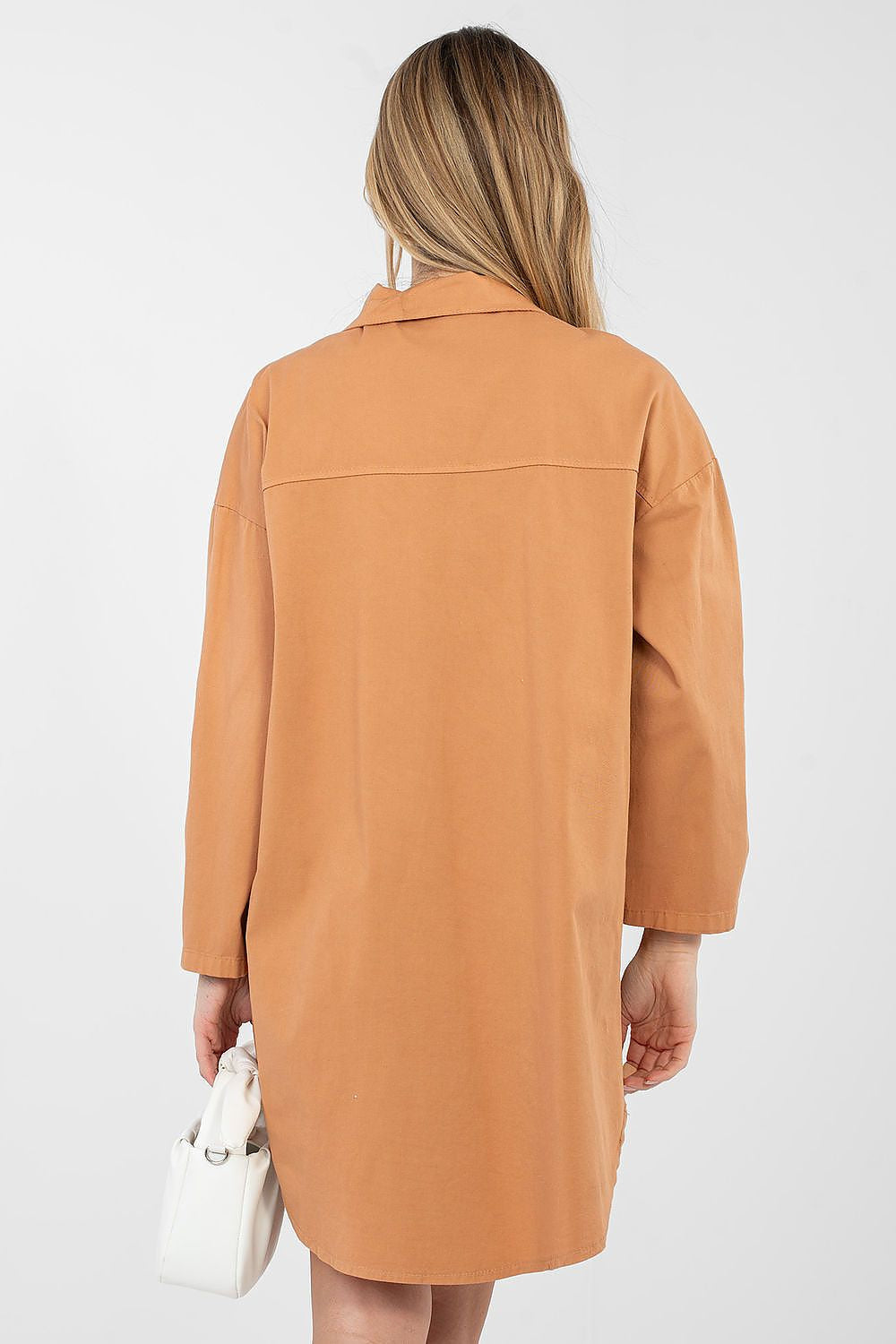 Vestito camicia versatile in cotone elasticizzato - ALBA