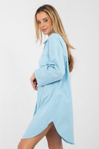 Vestito camicia versatile in cotone elasticizzato - ALBA