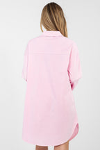 Vestito camicia versatile in cotone elasticizzato - ALBA