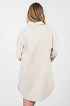 Vestito camicia versatile in cotone elasticizzato - ALBA