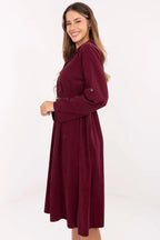 Vestito chemisier midi in cotone - 219227