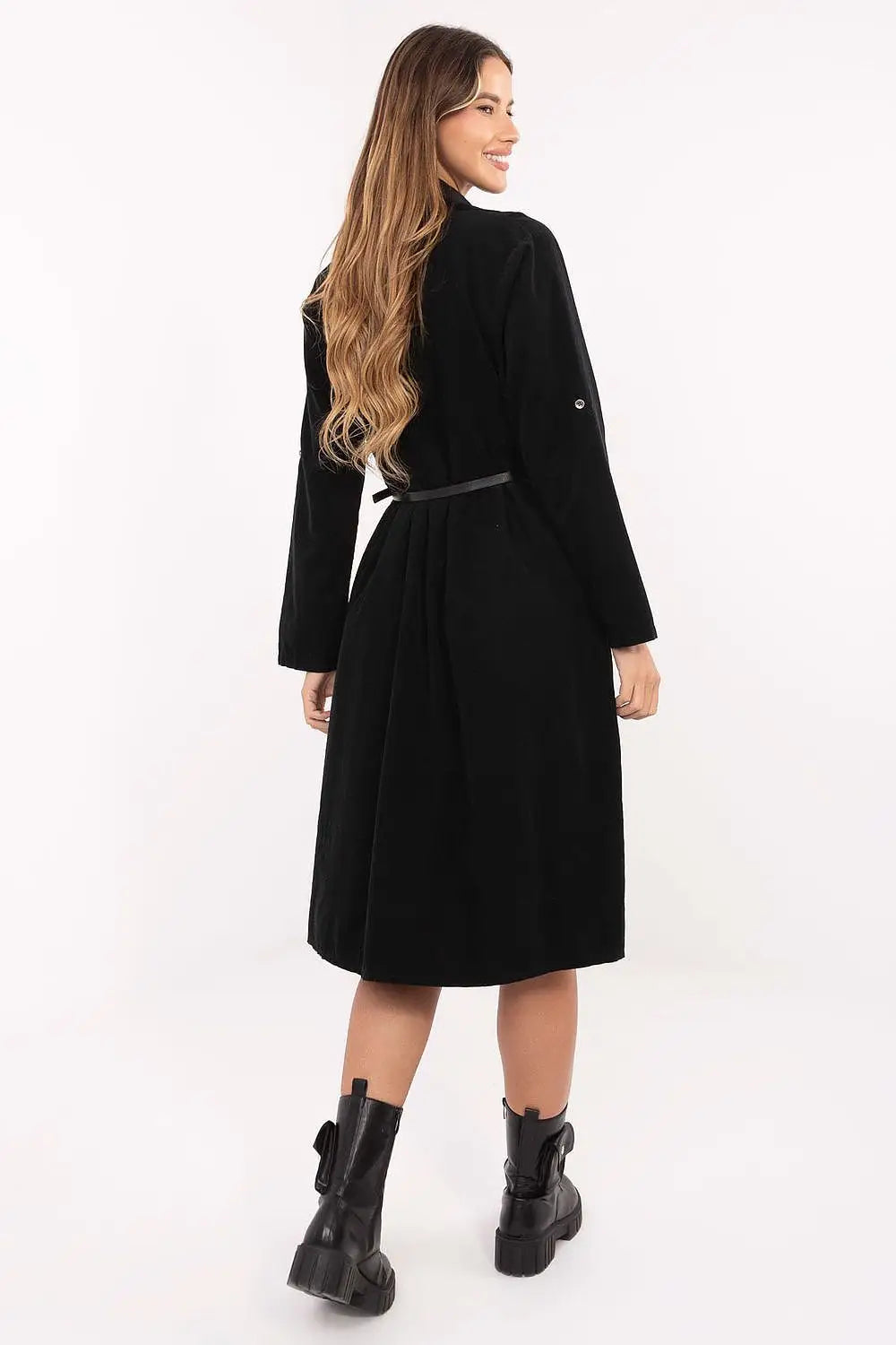 Vestito chemisier midi in cotone - 219227