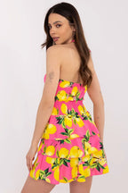 Vestito destivo mini con taglio svasato - 215220