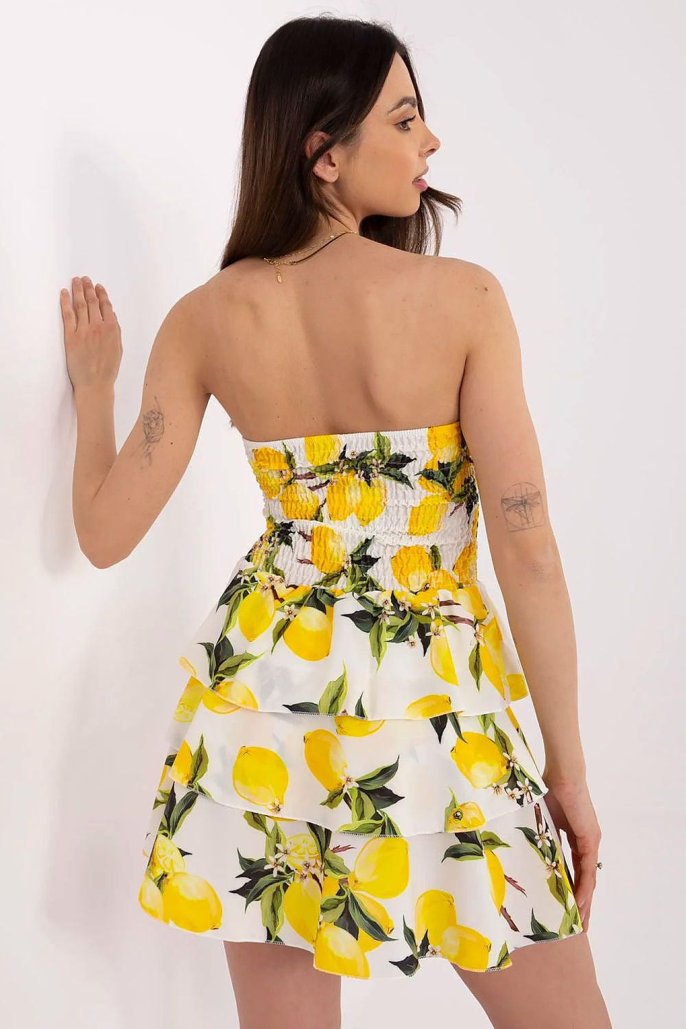 Vestito destivo mini con taglio svasato - 215220