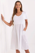 Bianco / Taglia unica Vestito estivo in cotone - 213787
