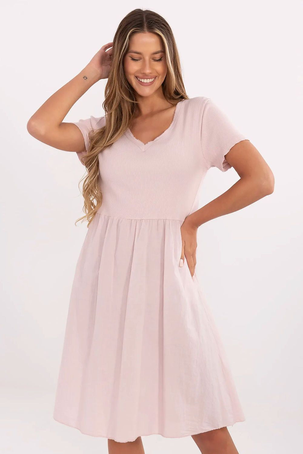 rosa 2 / Taglia unica Vestito estivo in cotone - 213787