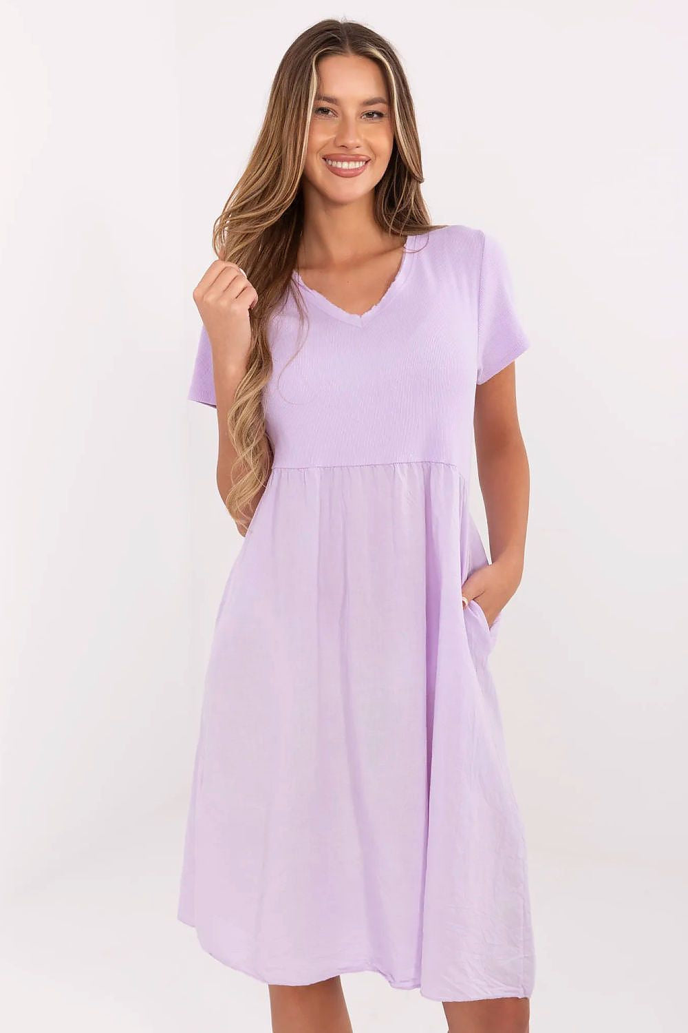 Viola / Taglia unica Vestito estivo in cotone - 213787