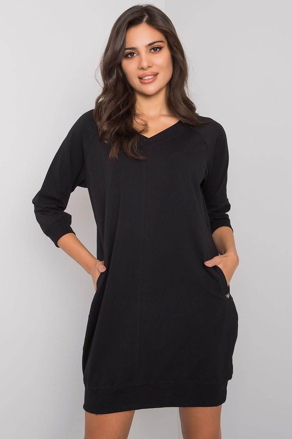 Nero / S/M Vestito in felpa comodo e versatile - 223223