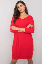 Rosso / S/M Vestito in felpa comodo e versatile - 223223