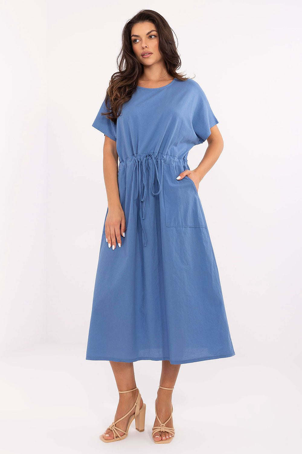 Azzurro / Taglia unica Vestito da giorno in 100% cotone