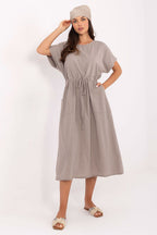 Beige / Taglia unica Vestito da giorno in 100% cotone