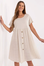 Beige / Taglia unica Vestito da giorno in cotone - 213821