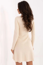 Vestito in viscosa elastcizzata a coste - 218018