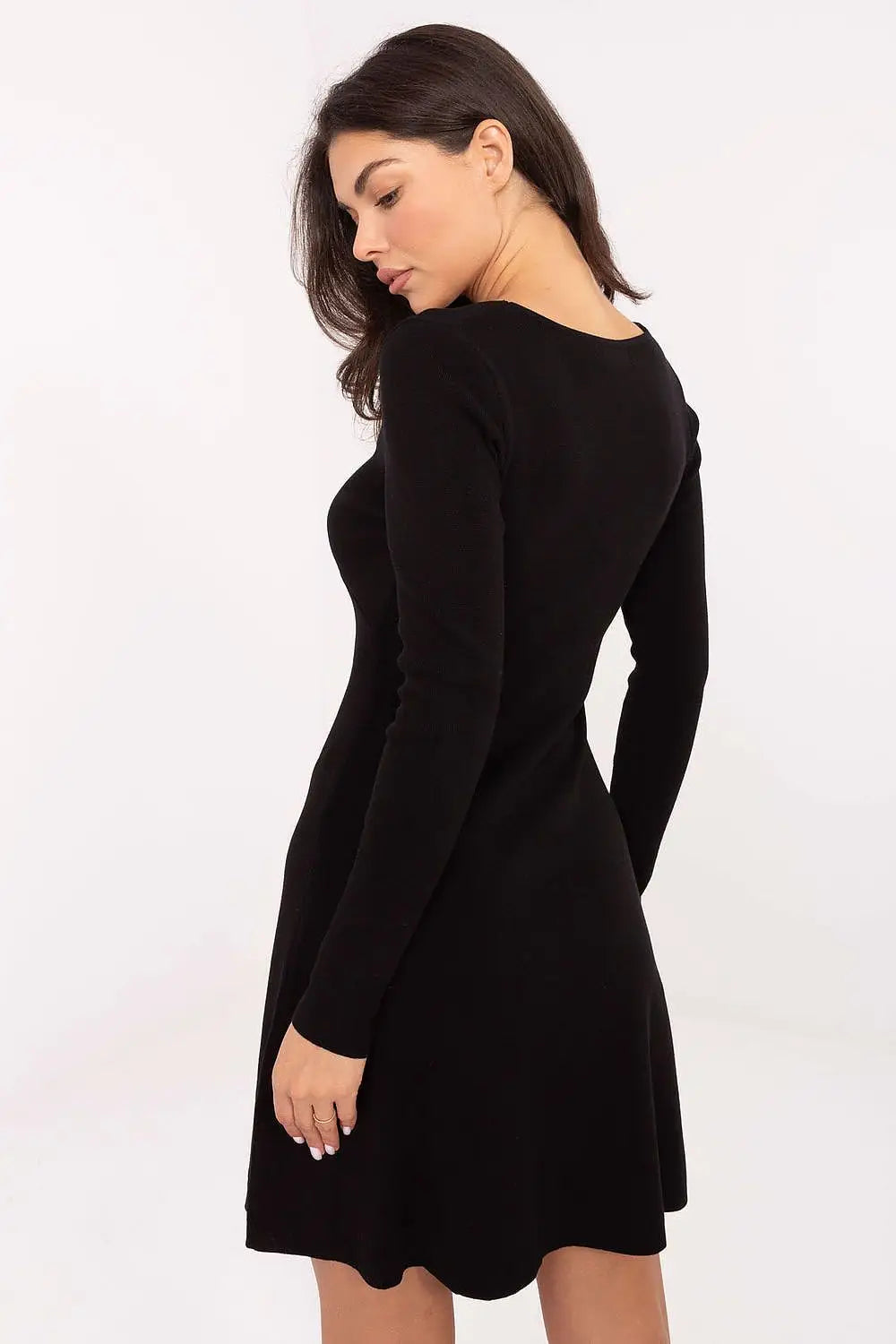 Vestito in viscosa elastcizzata a coste - 218018