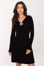 Vestito in viscosa elastcizzata a coste - 218018