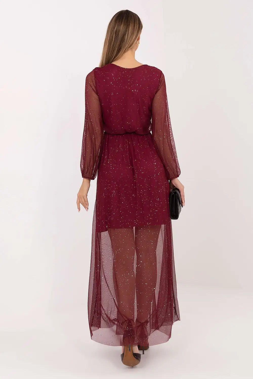 Vestito lungo in con brillantini - 221982