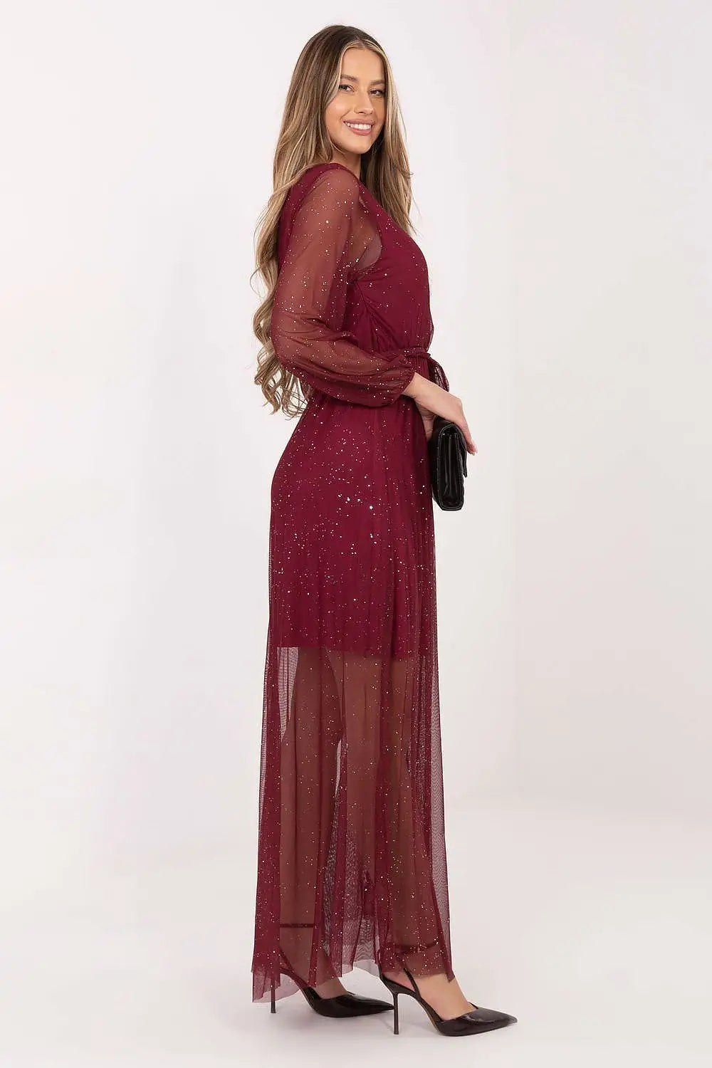 Vestito lungo in con brillantini - 221982