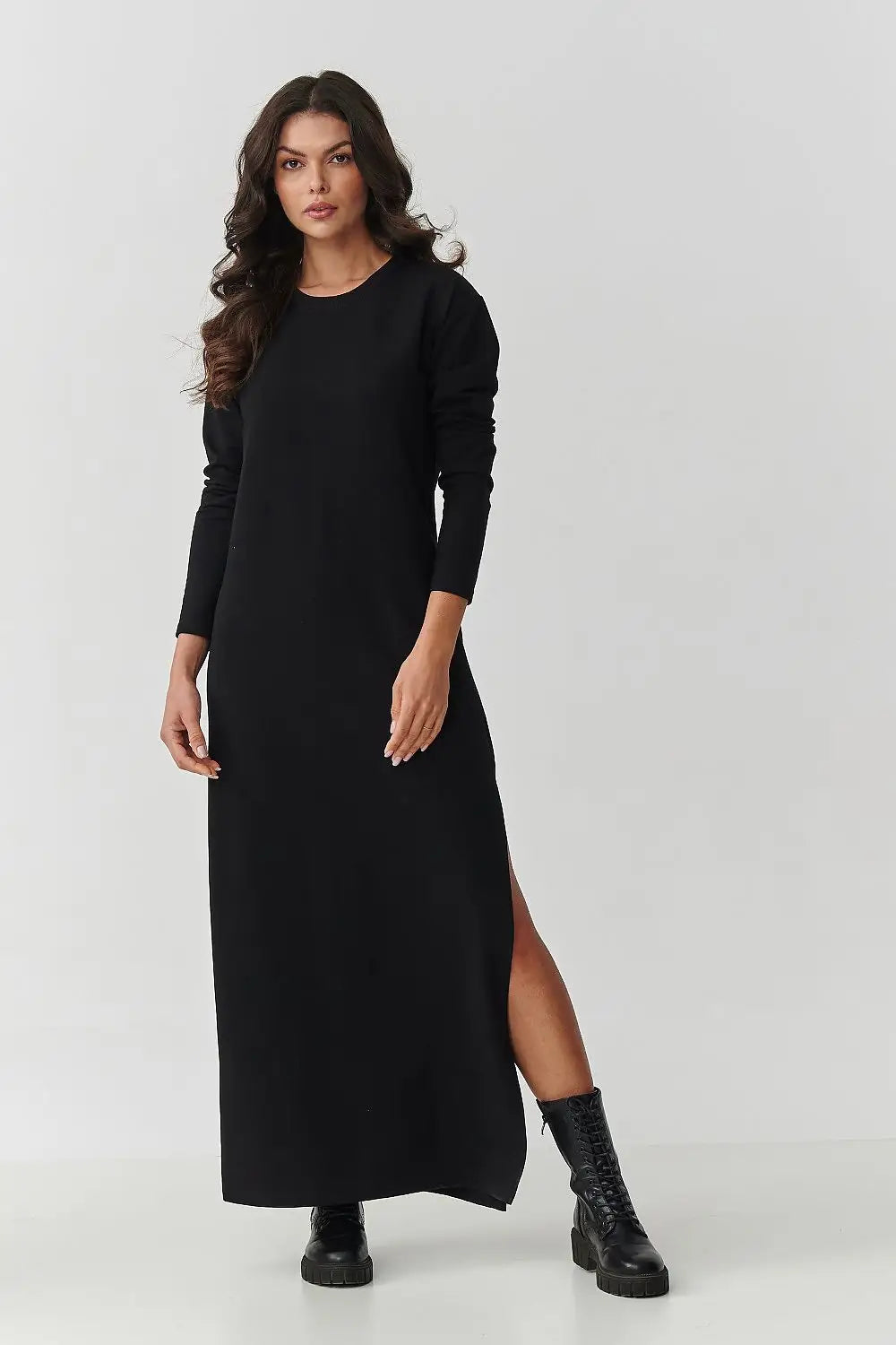 Vestito lungo in cotone elasticizzato - 217147