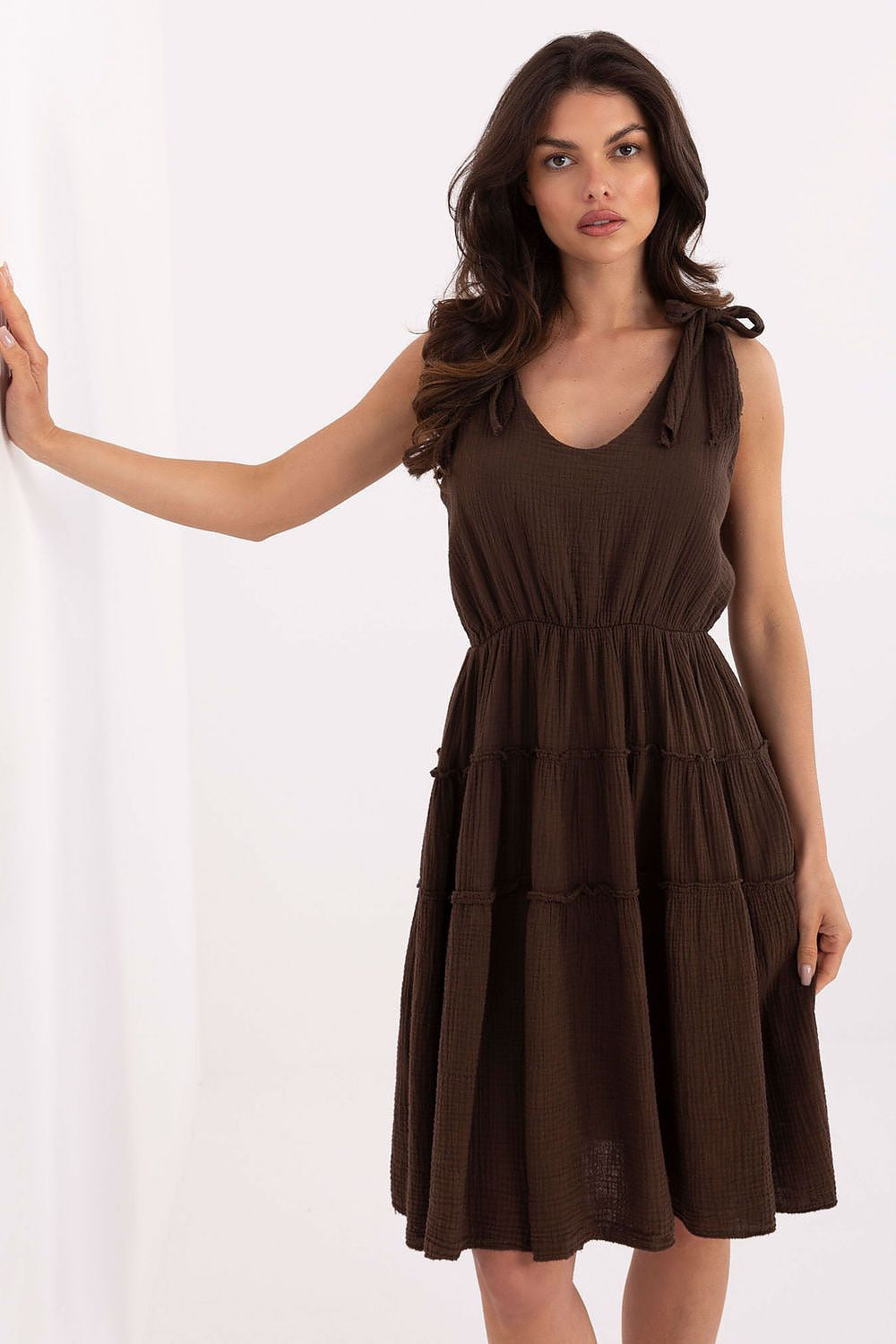 Marrone / Taglia unica Vestito in mussola di cotone - 215200