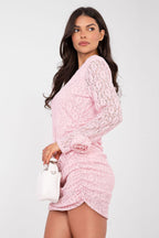 Vestito in pizzo e viscosa elasticizzata - 222797