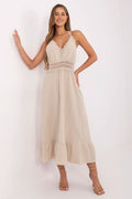 Beige / Taglia unica Vestito svasato in stile boho - 213312