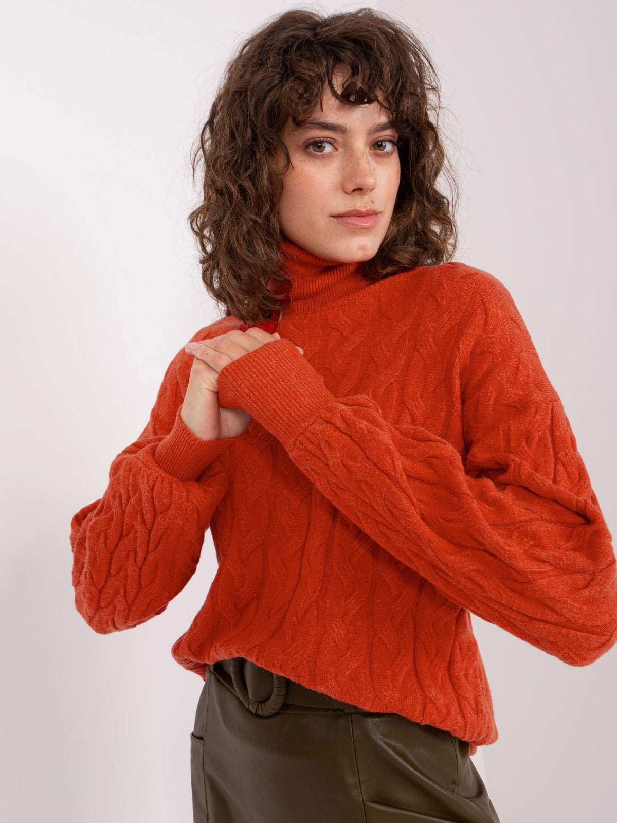 Vida 4 - Maglione da Donna a Collo Alto in Viscosa