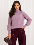 Vida 4 - Maglione da Donna a Collo Alto in Viscosa