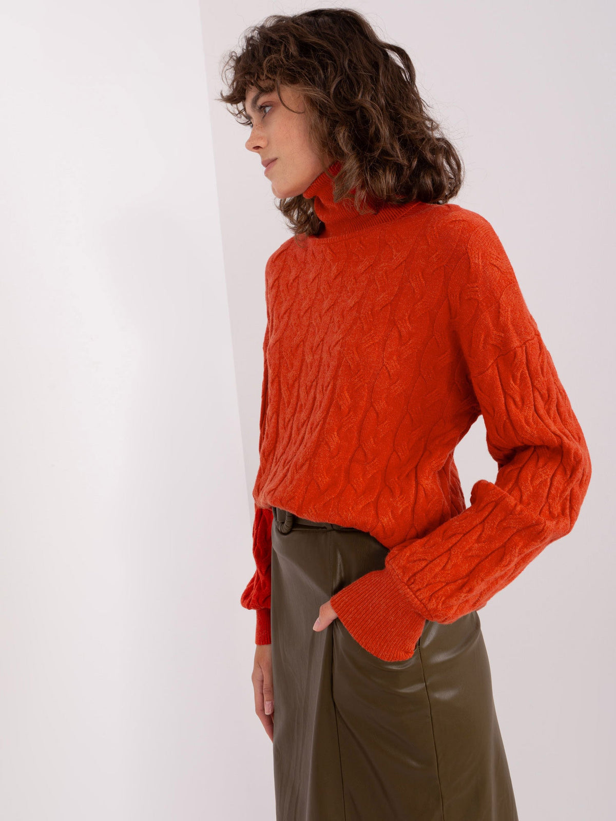Vida 4 - Maglione da Donna a Collo Alto in Viscosa