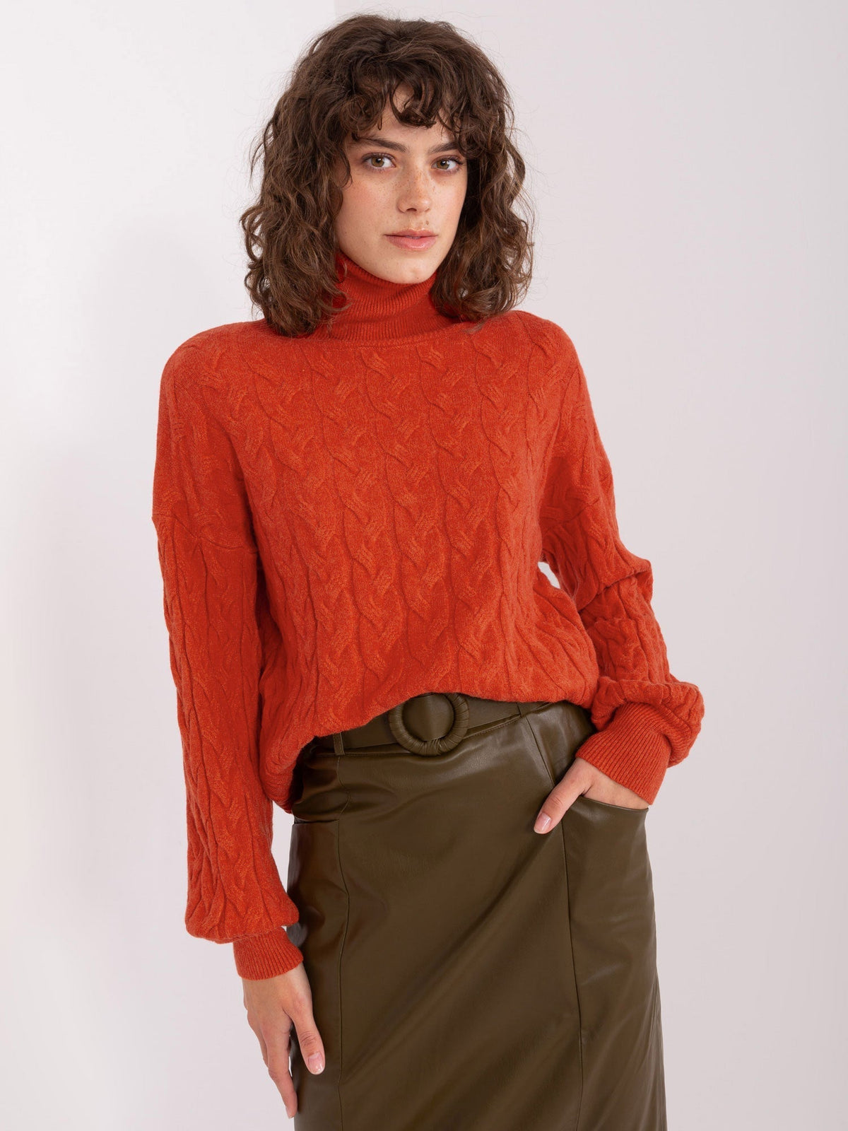 Vida 4 - Maglione da Donna a Collo Alto in Viscosa