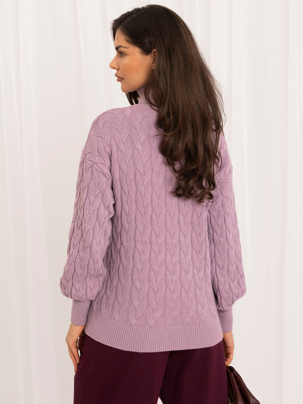 Vida 4 - Maglione da Donna a Collo Alto in Viscosa