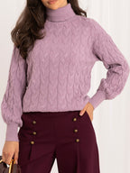 Vida 4 - Maglione da Donna a Collo Alto in Viscosa