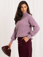 Vida 4 - Maglione da Donna a Collo Alto in Viscosa
