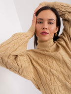 Vida 5 - Maglione da Donna a Collo Alto in Viscosa