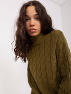 Vida 5 - Maglione da Donna a Collo Alto in Viscosa