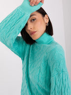Vida 5 - Maglione da Donna a Collo Alto in Viscosa