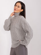 Vida 5 - Maglione da Donna a Collo Alto in Viscosa