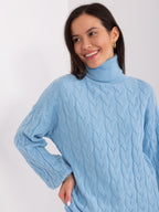 Vida 5 - Maglione da Donna a Collo Alto in Viscosa