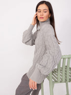 Vida 5 - Maglione da Donna a Collo Alto in Viscosa