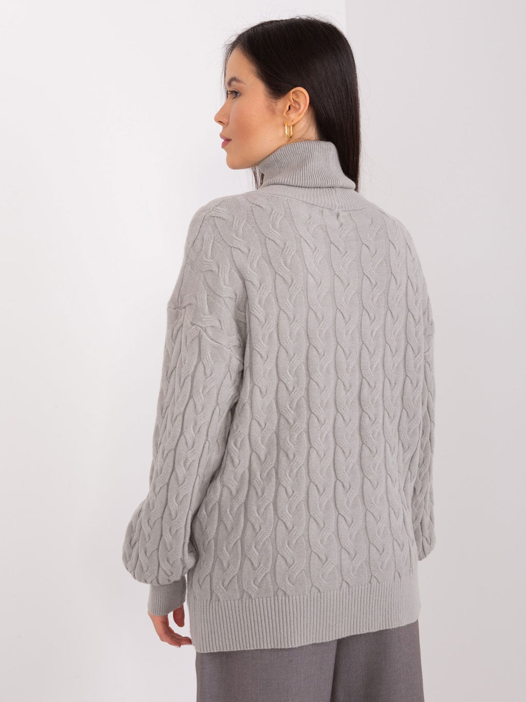 Vida 5 - Maglione da Donna a Collo Alto in Viscosa