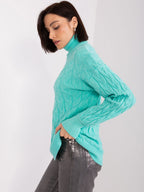 Vida 5 - Maglione da Donna a Collo Alto in Viscosa