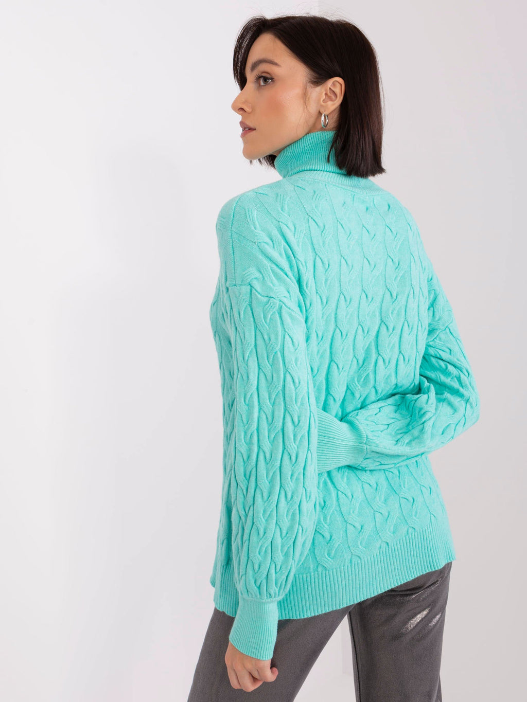 Vida 5 - Maglione da Donna a Collo Alto in Viscosa