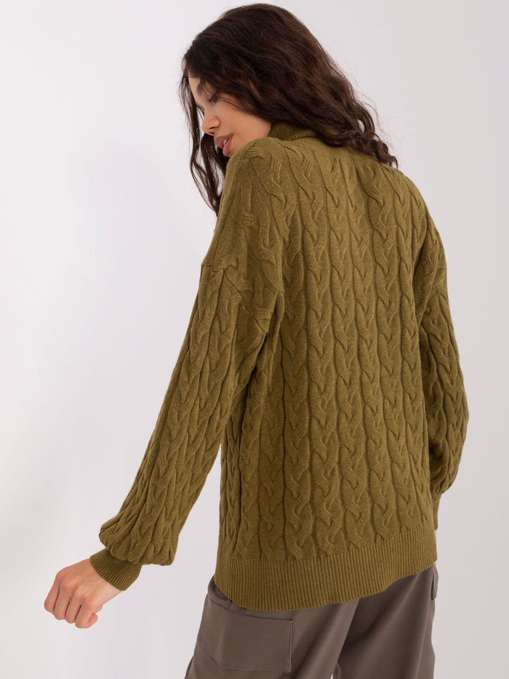 Vida 5 - Maglione da Donna a Collo Alto in Viscosa