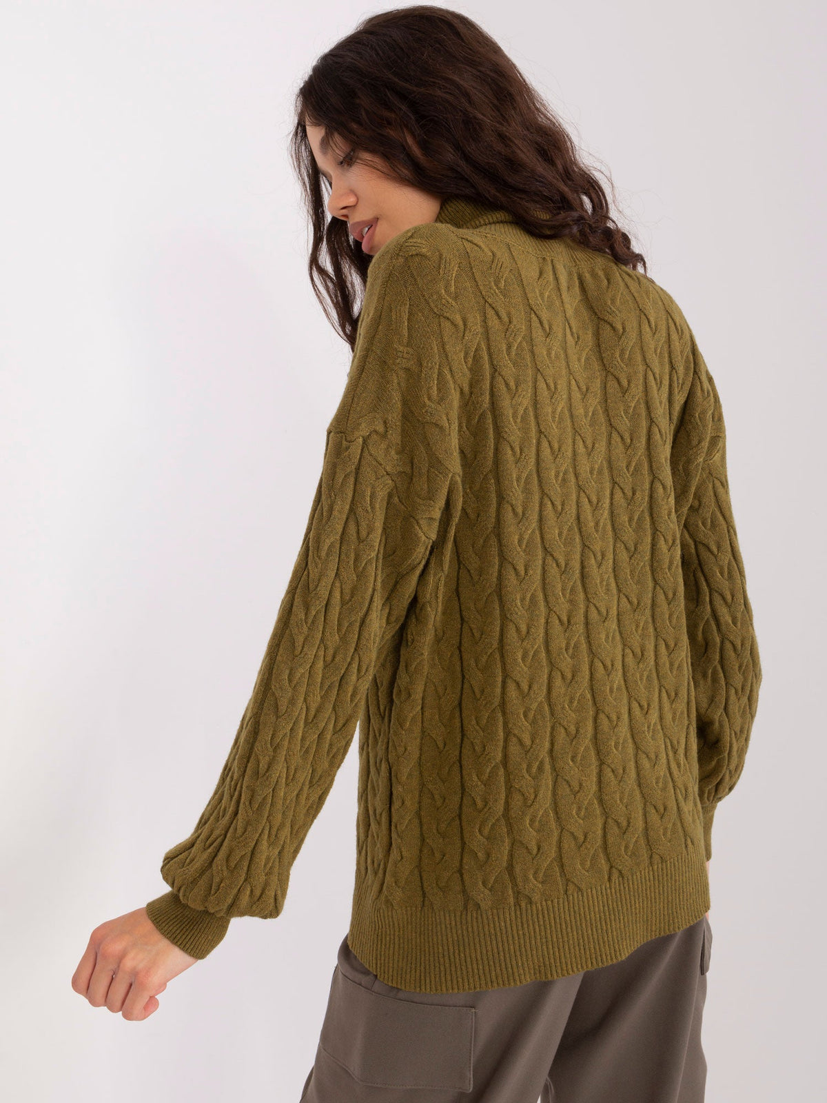Vida 5 - Maglione da Donna a Collo Alto in Viscosa