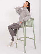 Vida 5 - Maglione da Donna a Collo Alto in Viscosa