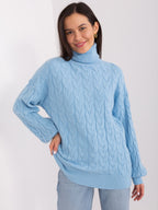 Vida 5 - Maglione da Donna a Collo Alto in Viscosa