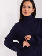 Vida 5 - Maglione da Donna a Collo Alto in Viscosa